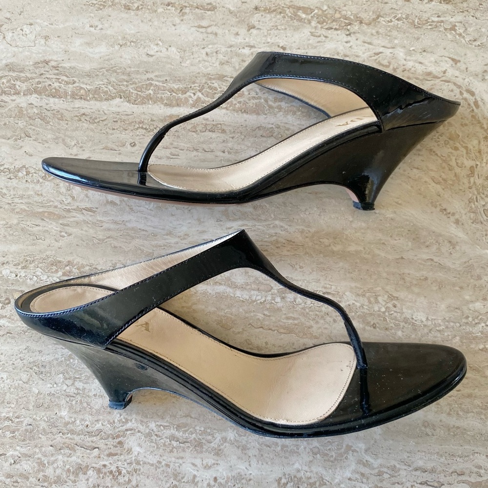 Vintage Prada Thong Sandal Wedge Heels - Picture 6 of 9